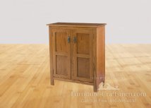 Owens Valley 42" High Cabinet 2-Door with Wood Panels