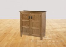 Owens Valley 45" High Cabinet 2-Door with Wood Panels