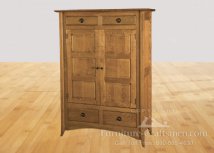 Park River Double Cabinet with Wood Panels
