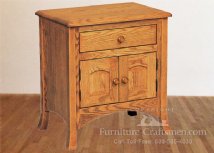 Port Arthur 1-Drawer 2-Door Nightstand