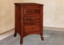 Port Arthur 3-Drawer Nightstand  21" Tall