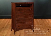 Port Arthur 4-Drawer Tall Media Chest