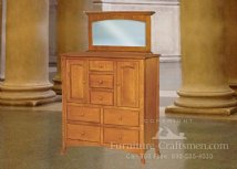 Port Arthur Arched Crown Chest Mirror 36" Wide