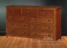 Port Rowan 9-Drawer Mule Dresser (72" Wide)