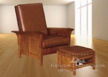 Powell Panel Morris Chair & Footstool