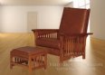 Powell Slat Morris Chair & Footstool