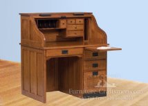 Randall Single Pedestal Roll-Top Desk (30" Deep)