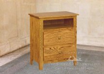 Richmond Peak 2-Drawer Tall Nightstand with Opening