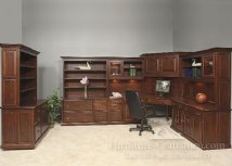 Sherwood Office Left Hand 4-Drawer Credenza