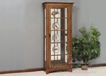 Stratton 72" High Single Door Curio Cabinet