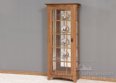 Stratton 72" High Single Door Side Mullions Curio Cabinet