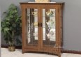 Stratton 48" High Double Door Side Mullions Curio Cabinet