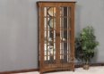 Stratton 72" High Double Door Side Mullions Curio Cabinet