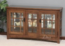 Double Door Console Curio Cabinet