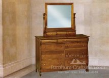 Sutton Lake Swinging Mirror With 3-Drawers In Base