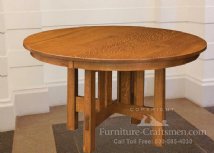 Cochrane Lake Round Trestle Table