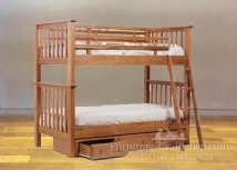 Unity Valley Twin over Twin Bunk Bed with Drawers