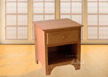 Vermilion 1-Drawer Open Nightstand