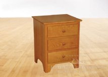 Vermilion 3-Drawer Nightstand