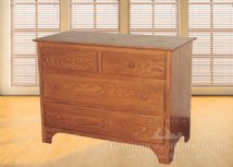 Vermilion 4-Drawer Chest