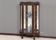 Wellsville Mirror Back Curio Cabinet